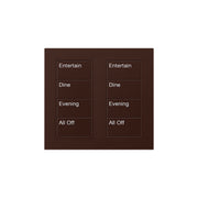 Lutron Square Palladiom Lighting & Shading Keypad (2-Column, 4-Button)