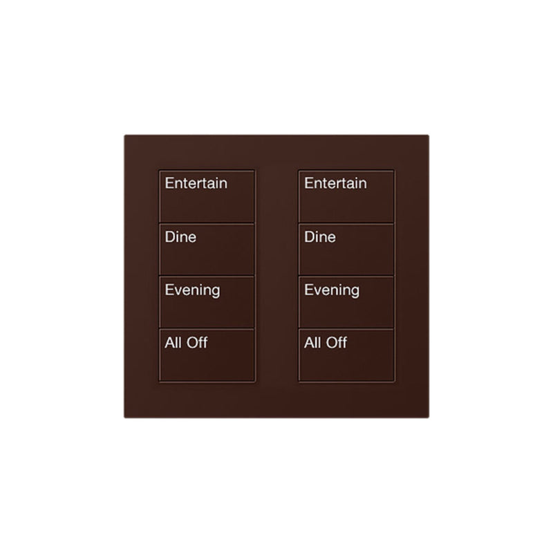 Lutron Square Palladiom Lighting & Shading Keypad (2-Column, 4-Button)