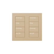 Lutron Square Palladiom Lighting & Shading Keypad (2-Column, 4-Button)