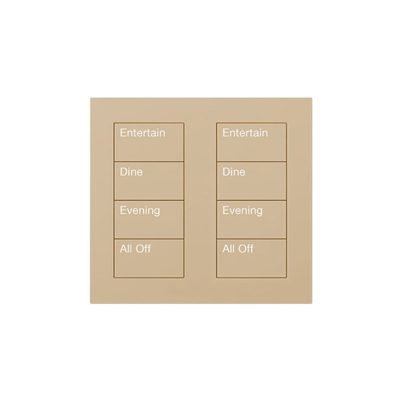Lutron Square Palladiom Lighting & Shading Keypad (2-Column, 4-Button)