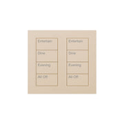 Lutron Square Palladiom Lighting & Shading Keypad (2-Column, 4-Button)