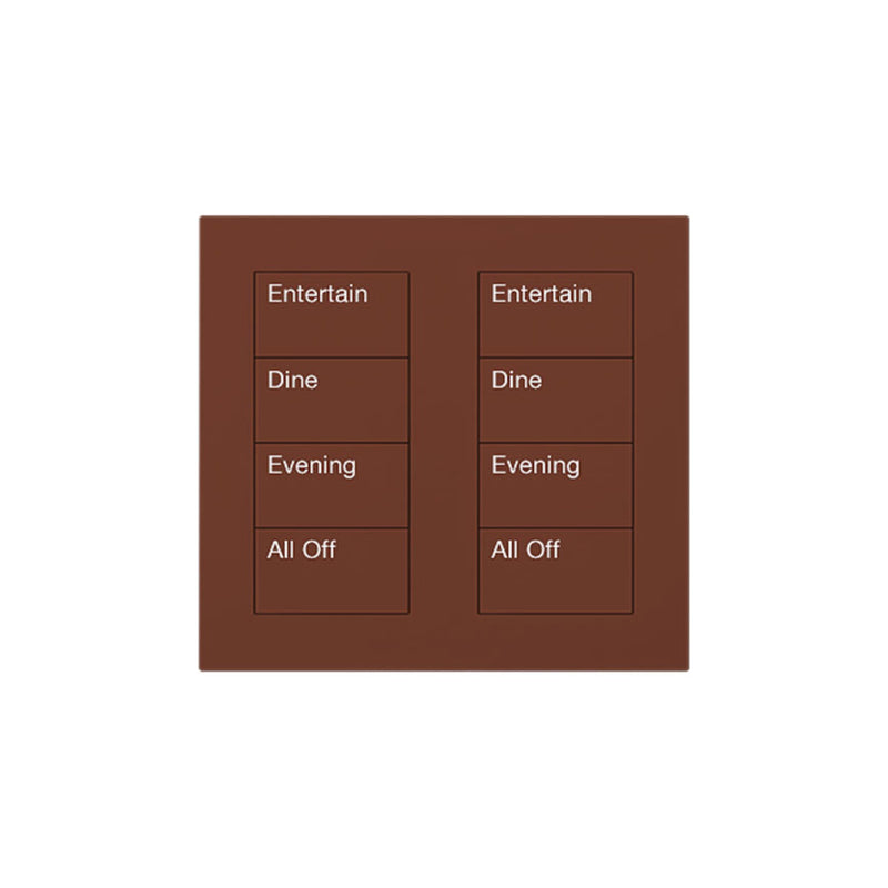 Lutron Square Palladiom Lighting & Shading Keypad (2-Column, 4-Button)