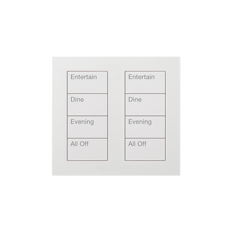 Lutron Square Palladiom Lighting & Shading Keypad (2-Column, 4-Button)