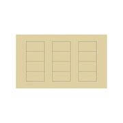 Lutron Square Palladiom Lighting & Shading Keypad (3-Column, 4-Button)