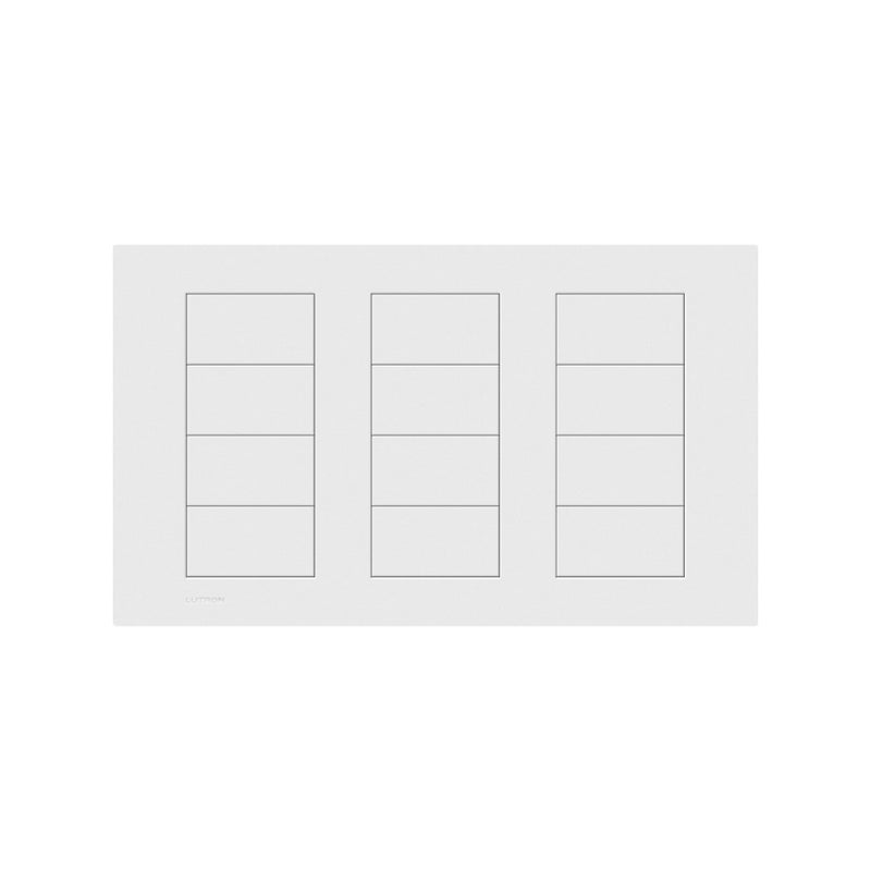 Lutron Square Palladiom Lighting & Shading Keypad (3-Column, 4-Button)