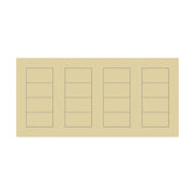 Lutron Square Palladiom Lighting & Shading Keypad (4-Column)