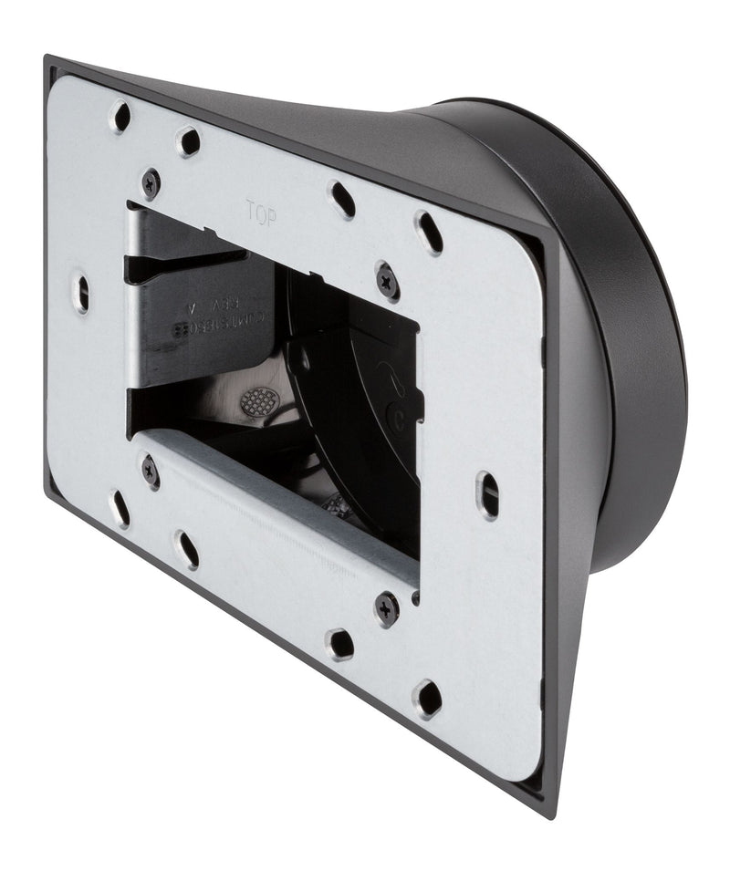 Crestron TSW-770-MSMK multisurface mount kit, black, front angle