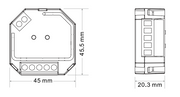 The Sunricher SR-MT9040A-S Matter Thread Micro Smart Dimmer has the following...