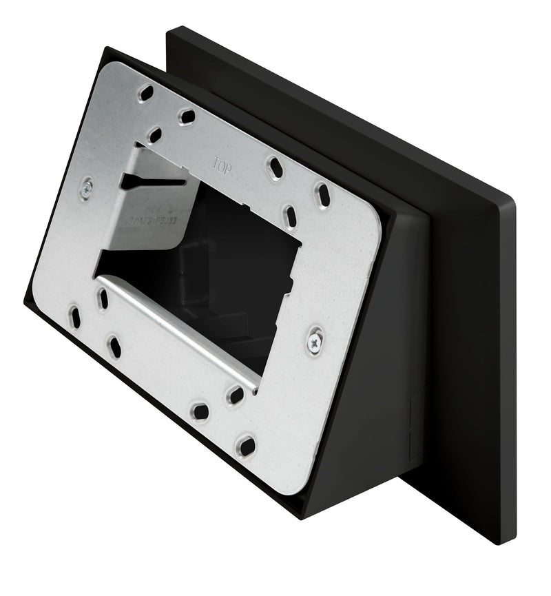 Crestron TSW-770/1070-MSMK-ANG angled mount kit, black, front angle