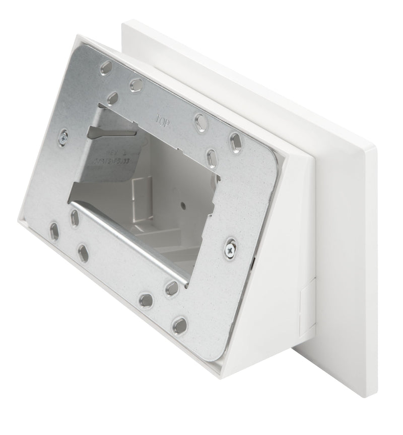 Crestron TSW-770/1070-MSMK-ANG angled mount kit, white, front angle