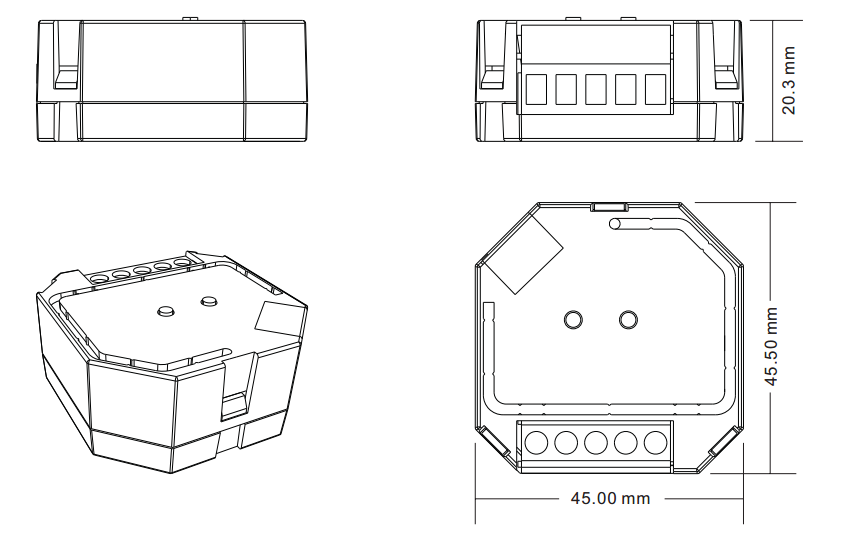 The SR-1009SAC-HP is an innovative AC phase-cut dimmer with RF control and push dim function.