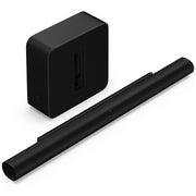Sonos Arc Ultra soundbar and Sub 4 wireless subwoofer Dolby Atmos 9.1.4 cinema package in matte Black.